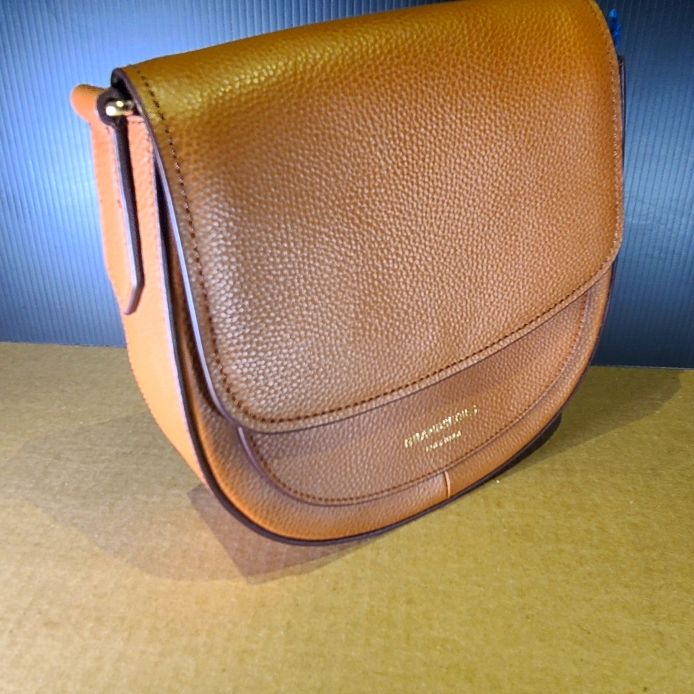 Cole Haan grand series flap crossbody-british tan